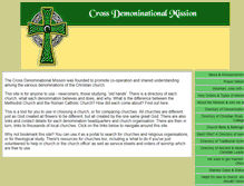 Tablet Screenshot of crossdenominationalmission.org.uk